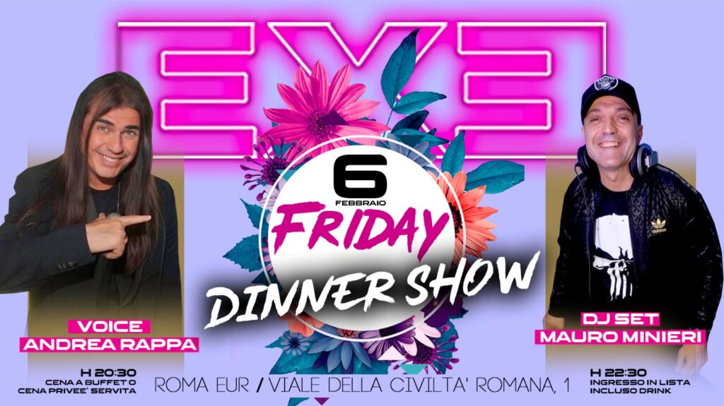 serata cena e musica